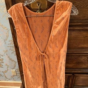 Suede Bathing Suit Cover-up.